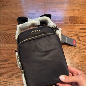 Tumi *NWT*  Nylon Crossbody Belt Bag with Gold Hardware